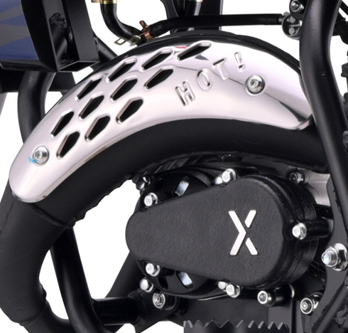 Chromový chránič výfuku