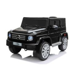 Elektrické autíčko Mercedes G500 12V, černé, 2,4 GHz dálkové ovládání, USB/SD Vstup, odpružení, Lithiová baterie, LED světla, ORIGINÁL licence