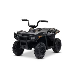 Licencovaná elektrická čtyřkolka Arctic Cat 12V se zadním pohonem, černá, LED světla, Lithiová baterie, 2 x 25W motor, Originál Licence