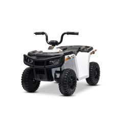 Licencovaná elektrická čtyřkolka Arctic Cat 12V se zadním pohonem, bílá, LED světlá, Lithiová baterie, 2 x 25W motor, Originál Licence