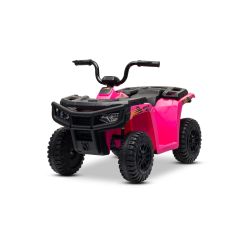Licencovaná elektrická čtyřkolka Arctic Cat 12V se zadním pohonem, růžová, LED světla, Lithiová baterie, 2 x 25W motor, Originál Licence