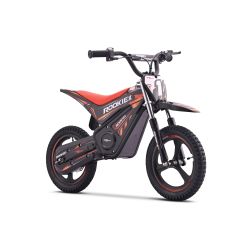 Dětská elektrická minicross motorka ROOKIE X 24V (14"), červená, Lithiová baterie, 250W Bezuhlíkový motor, Kotoučová brzda