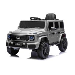 Elektrické autíčko Mercedes G580 12V, sivé, 2,4 GHz diaľkové ovládanie, Bluetooth, USB / SD Vstup, Lítiová batéria, LED svetlá, ORIGINÁL licencia