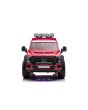 Elektrické autíčko Ford Super Duty 24V červené, Dvoumístné, Pohon 4X4 s vysoce výkonnými 24V motory a odpružením, Dvojité zadní EVA kola, 2,4 GHz Dálkový ovladač, Světelná rampa LED, MP3 přehrávač s USB vstupem, ORIGINÁL licence