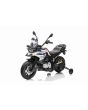 Elektrická Motorka BMW F850 GS, Licencované, 12V baterie, EVA měkká kola, 2 x 35W motor,LED Světla, Pomocná kolečka, bílá