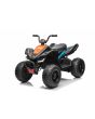 Licencovaná elektrická čtyřkolka McLaren Racing MCL 12V 4X4, černá, měkká EVA kola, DÁLKOVÉ OVLÁDÁNÍ, koženkové sedátko, odpružená zadní náprava, 4 x 35W motor, LED světla, 12V10Ah baterie