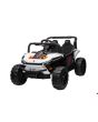 Elektrické autíčko UTV Small 12V, bílý, Pohon zadních kol, 12V baterie, Plastová kola, široké dvojité sedátko, 2,4 GHz Dálkový ovladač, Jednomístné, MP3 přehrávač se vstupem USB/SD, LED Světla