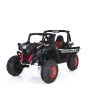 Elektrické autíčko NEW RSX Černé, Pohon 4x4, 2x 12V, EVA kola, široké dvoumístné sedadlo, Klíč, 2,4 GHz DO, 4X MOTOR, Dvoumístné, USB, SD karta