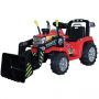 Elektrický Traktor MASTER s naběračkou, červené, Pohon zadních kol, 12V baterie, Plastové kola, 2 X 35W Motor, široké sedadlo, 2,4 GHz Dálkový ovladač, Jednomístné, MP3 přehrávač se vstupem Aux