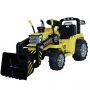 Elektrický Traktor MASTER s naběračkou, žlutý, Pohon zadních kol, 12V baterie, Plastové kola, 2 X 35W Motor, široké sedadlo, 2,4 GHz Dálkový ovladač, Jednomístné, MP3 přehrávač se vstupem Aux