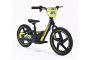 Dětské elektrické odrážedlo RIRIBIKE RTX6 24V (16”), žluté, Lithiová baterie, 250W Motor, Kotoučová brzda, Nastavitelné měkké PU sedátko