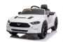 Elektrické autíčko Ford Mustang 24V, bílé, Měkké EVA kola, Motory: 2 x 16 000 otáček, 24V Baterie, LED Světla, 2,4 GHz dálkové ovládání, MP3 přehrávač, ORIGINAL licence