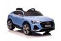 Elektrické autíčko Audi E-tron Sportback 4x4 modré, Koženkové sedátko, 2,4 GHz dálkové ovládání, Eva kola, USB/Aux Vstup, Bluetooth, Odpružení, 12V/7Ah baterie, LED Světla, Měkká EVA kola, 4 X 25W motor, ORIGINÁL licence