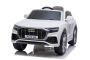 Elektrické autíčko Audi Q8, 12V, 2,4 GHz dálkové ovládání, USB / SD Vstup, LED světla, 12V baterie, měkké EVA kola, 2 X MOTOR, bílé, ORIGINÁL licence