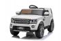 Elektrické autíčko Land Rover Discovery, 12V, 2,4 GHz dálkové ovládání, USB / AUX Vstup, odpružení, otevírací dveře a kapota, 2 X 35W MOTOR, bílá, ORIGINAL licence