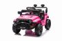 Elektrické autíčko OFFROAD NEW s pohonem zadních kol, růžové, Lithiová baterie, Vysoký podvozek, široké sedátko, Odpružené nápravy, 2,4 GHz Dálkový ovladač, LED světla