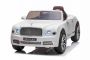 Elektrické autíčko Bentley Mulsanne 12V, bílé, Koženkové sedátko, 2,4 GHz dálkové ovládání, Eva kola, USB/Aux Vstup, Odpružení, 12V/7Ah baterie, LED Světla, Měkká EVA kola, 2 X 35W motor, ORIGINÁL licence