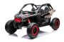 Elektrické autíčko Can-am Maverick, černý, dvoumístné, odpružená zadní náprava, 2,4 Ghz dálkové ovládání, přenosná baterie, 4 x 35W Motory, EVA kola, koženková sedadla, MP3 přehrávač se vstupem USB/SD, Licencované