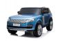 Elektrické autíčko Range Rover, Dvoumístné, modré lakované, Koženková sedadla, LCD Displej, Pohon 4x4, 2x 12V7AH, EVA kola, Odpružené nápravy, Klíčové třípolohové startování, 2,4 GHz Bluetooth Dálkový Ovladač