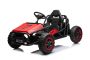 Elektrická Motokára SPORT-KART 24V, červená, EVA kola, Koženkové sedátko, 2 x 50W Motor, 24V Baterie, Masivní kovová konstrukce