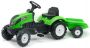 AKCE - FALK Šlapací traktor 2057J Garden master zelený s vlečkou