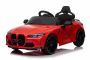 Elektrické autíčko BMW M4, červené, 2,4 GHz dálkové ovládání, USB/Aux Vstup, odpružení, 12V baterie, LED Světla, 2 X MOTOR, ORIGINAL licence