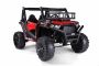 Elektrické autíčko UTV 24V, červené, dvoumístné, 2 x 200 W Motor, EVA kola, odpružené nápravy, elektrická brzda, čalouněné sedadlo, 2,4 GHz DO, LED světla, USB, AUX