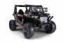 Elektrické autíčko UTV 24V, Černé, dvoumístné, 2 x 200 W Motor, Lithiová baterie, EVA kola, odpružené nápravy, elektrická brzda, čalouněné sedadlo, 2,4 GHz DO, LED světla, USB, AUX