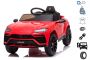 Elektrické autíčko Lamborghini Urus, 12V, 2,4 GHz dálkové ovládání, USB / SD Vstup, odpružení, otevírací dveře, měkké EVA kola, 2 X MOTOR, červené, ORIGINAL licence