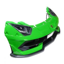 Přední nárazník včetně předních světlometů - Lamborghini Aventador Dvoumístné Zelené lakované