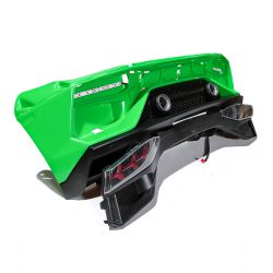 Zadní nárazník včetně zadních světlometů - Lamborghini Aventador Dvoumístné zelené lakované