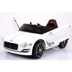 Elektrické autíčko Bentley EXP 12 Prototyp, 12V, 2,4 GHz dálkové ovládání, otevírací dveře, EVA kola, koženkové sedadlo, 2X MOTOR, bílé, ORGINAL licence