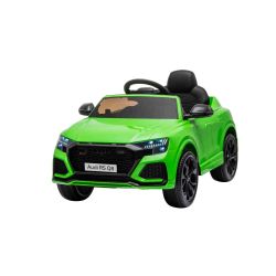 Elektrické autíčko Audi RSQ8, 12V, 2,4 GHz dálkové ovládání, USB / AUX Vstup, LED světla, 12V baterie, měkké EVA kola, 2 X 35W MOTOR, zelená, ORIGINÁL licence