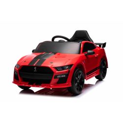 Elektrické autíčko Ford Shelby Mustang GT 500 Cobra, červené, 2,4 GHz dálkové ovládání, USB Vstup, LED Světla, 2 x 30W motor, ORIGINÁL licence