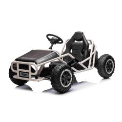Elektrická Motokára SPORT-KART 24V, černá, EVA kola, Koženkové sedátko, 2 x 50W Motor, 24V Baterie, Masivní kovová konstrukce
