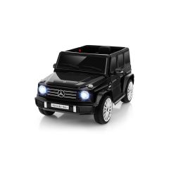 Elektrické autíčko Mercedes G, černé, Jednomístné sedátko, Lithiová baterie, 2,4 GHz DO, 2XMOTOR, USB, SD karta, ORGINAL licence