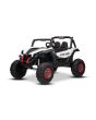 Elektrické autíčko NEW RSX 24V, Bílé, Pohon 4x4, Lithiová baterie, EVA kola, Odpružené nápravy, Dvoumístné koženkové sedátko, Dálkový ovladač, MP3 přehrávač se vstupem USB/AUX