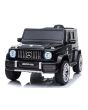Elektrické autíčko Mercedes G63 12V, černé, Jednomístné sedadlo, Lithiová baterie, 2,4 GHz DO, 2XMOTOR, USB, Bluetooth, ORGINAL licence