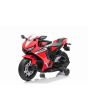Elektrická Motorka HONDA CBR 1000RR, Licencovaná, 12V baterie, Plastová kola, 30W motor, LED světla, pevný rám, pomocná kolečka, červená