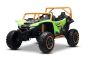Elektrická bugina Arctic CAT XXL 4x4 24V, zelená, dvoumístná, Měkká EVA kola, Výkonné motory, Lithiová baterie, MP3 Přehrávač s Bluetoothem, odpružená zadní náprava, koženková sedadla, Originál Licence