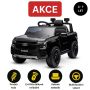 Elektrické autíčko FORD Ranger 12V, černý, Koženkové sedátko, 2,4 GHz dálkové ovládání, Bluetooth/USB Vstup, Odpružení, 12V baterie, Plastová kola, 2 X 30W MOTOR, ORIGINAL licence