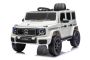 Elektrické autíčko Mercedes G580 12V, biele, 2,4 GHz diaľkové ovládanie, Bluetooth, USB / SD Vstup, Lítiová batéria, LED svetlá, ORIGINÁL licencia