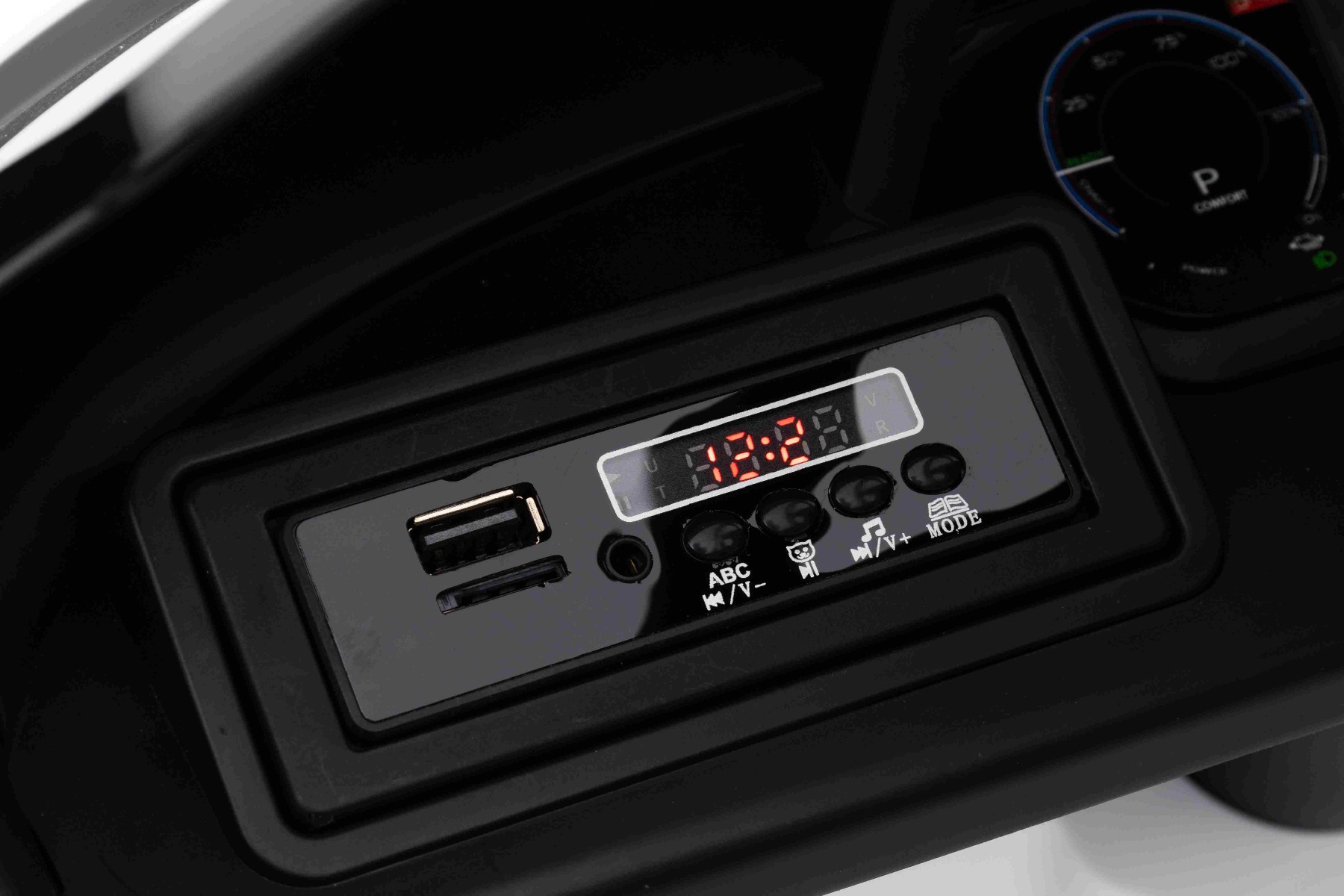 Ukazatel kapacity baterie a Bluetooth na MP3